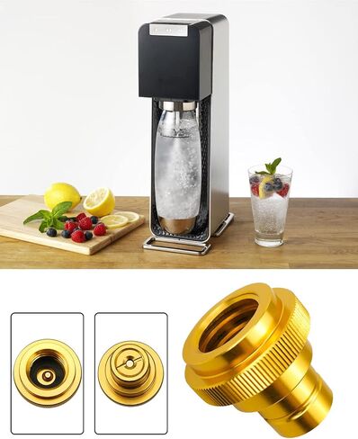 CO2 Adapter for Soda Water, CO2 Cylinder Quick Connect Fit for DUO/Terra/Art Sparkling Water Maker with TR21-4 Male Thread Soda Maker Valve Refill Accessories in Saudi Arabia