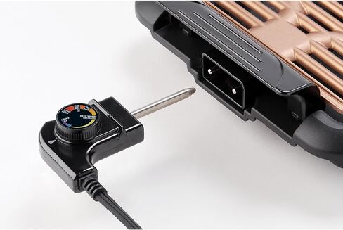 شواية بيتي كروكر الداخلية بدون دخان، سطح طهي غير لاصق مطلي بالنحاس مقاس 10 × 15 بوصة، شواية ومقلاة متعددة الوظائف in Kuwait