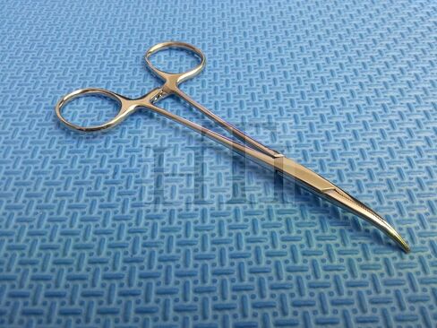 HTI العلامة التجارية الكلب القط الحيوانات الأليفة مزيل الشعر بولير الفولاذ المقاوم للصدأ مرقأة قفل الملقط 5 "منحنية كاملة مسننة in Saudi Arabia