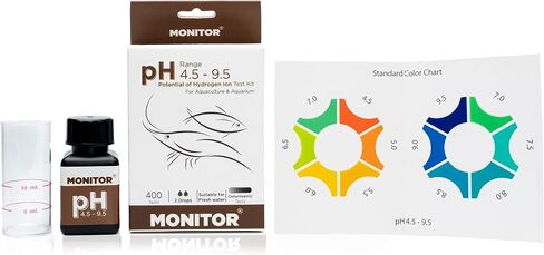 Monitor pH 4.5-9.5 Test KIT (400 Tests) - Monitor Aquarium and aquaculture Water Quality in Saudi Arabia