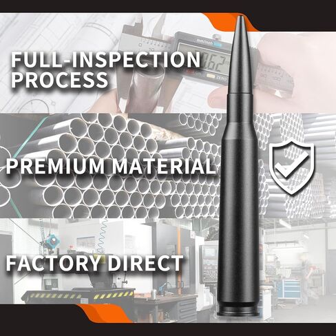 50 Cal Short Antenna for 1999-2024 Chevy Chevrolet Silverado 1500 2500 3500, 1999-2024 GMC Sierra 1500 2500 3500, Matte Black Truck Radio Antenna in Saudi Arabia