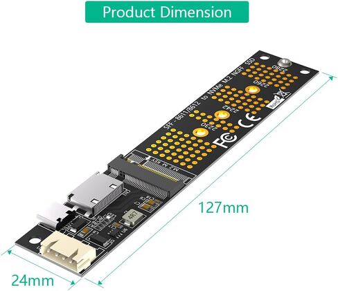 بطاقة محول Sintech M.2(NGFF) NVMe SSD إلى Oculink SFF-8611/8612 in Kuwait