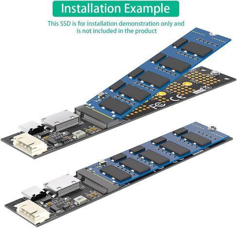 بطاقة محول Sintech M.2(NGFF) NVMe SSD إلى Oculink SFF-8611/8612 in Kuwait