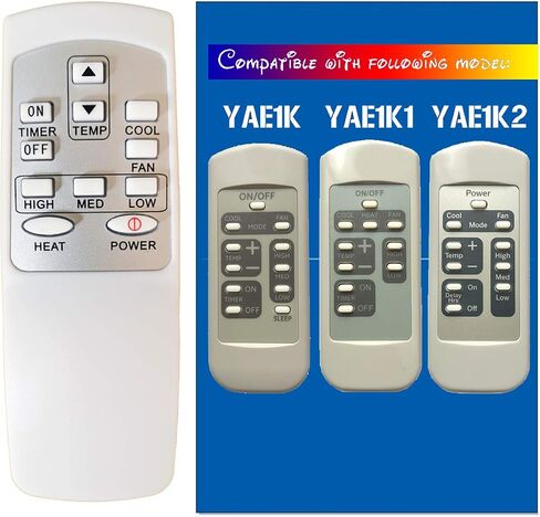 Replacement for GE Window Air Conditioner Remote Control (HA-G-01) in Saudi Arabia