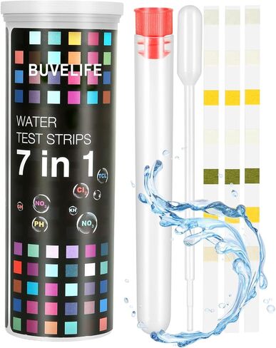 7 in 1 Aquarium Test Strips,100 Strips Aquarium Testing Kit for Freshwater Saltwater Fast & Accurate Water Testing Strips in Saudi Arabia