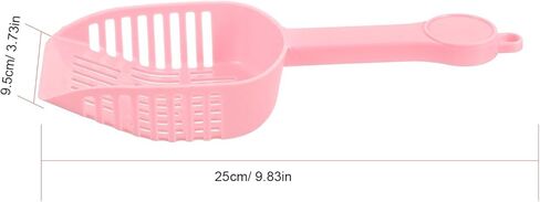 Mipcase 1 مجموعة القط القمامة مغرفة دعوى القط القمامة أداة نظيفة الحيوانات الأليفة القمامة مجرفة المحمولة الحيوانات الأليفة القمامة مجرفة البلاستيك القط صندوق القمامة الوردي رشاقته القط القمامة مغرفة حامل القط مغرفة مجرفة in Kuwait