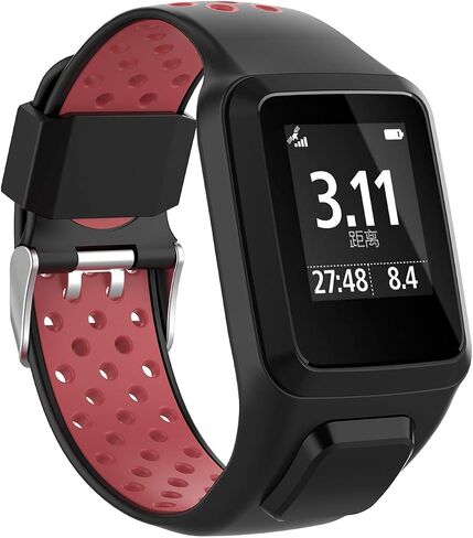 Soft Silicone Replacement Accessory Watch Band Wrist Strap Bracelet for Tomtom Runner 2/3 Series, Spark 3, Golfer 2, Adventurer Smartwatch in Saudi Arabia