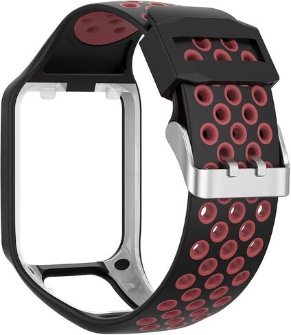 Soft Silicone Replacement Accessory Watch Band Wrist Strap Bracelet for Tomtom Runner 2/3 Series, Spark 3, Golfer 2, Adventurer Smartwatch in Saudi Arabia