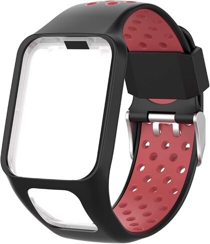 Soft Silicone Replacement Accessory Watch Band Wrist Strap Bracelet for Tomtom Runner 2/3 Series, Spark 3, Golfer 2, Adventurer Smartwatch in Saudi Arabia