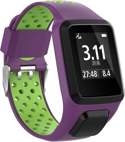 Soft Silicone Replacement Accessory Watch Band Wrist Strap Bracelet for Tomtom Runner 2/3 Series, Spark 3, Golfer 2, Adventurer Smartwatch in Saudi Arabia