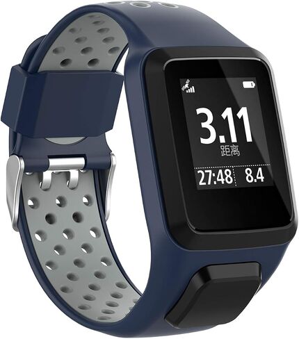 Soft Silicone Replacement Accessory Watch Band Wrist Strap Bracelet for Tomtom Runner 2/3 Series, Spark 3, Golfer 2, Adventurer Smartwatch in Saudi Arabia