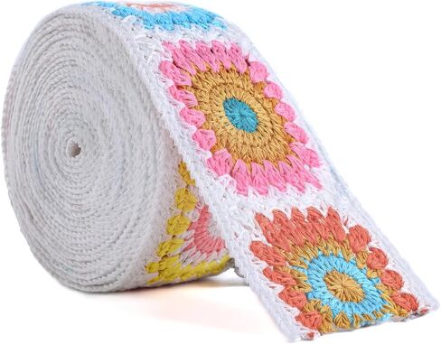 Cotton Webbing 2 inch, 5 Yards Crochet Webbing, Webbing Strap for Bags, Purse Straps, Arts and Crafts in Saudi Arabia