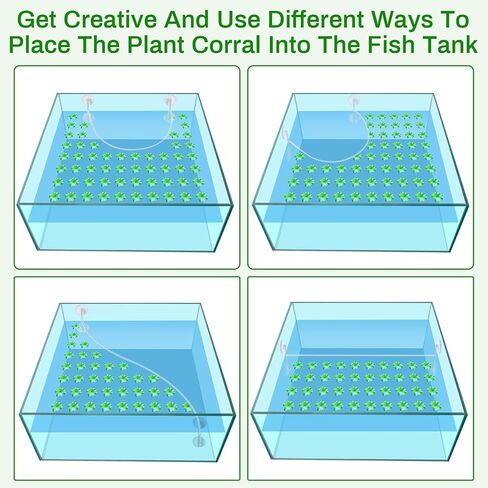 3 Sets Aquarium Floating Plant Corral Floating Plant Fence Aquarium Floating Plant Barrier Aquarium Fish Tank Accessories for Separates Floating Plants, Intercepting Floating Plants in Kuwait