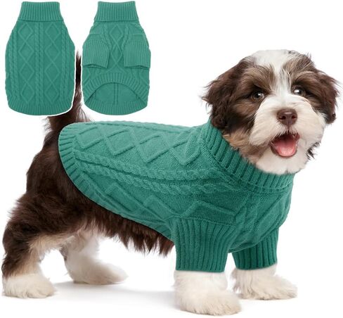 EMUST Cat Sweater, Knitted XS Dog Sweater, Pullover Sweaters for Cats, Dog Christmas Sweater for Small Medium Dogs Puppy Girl Boys,Orange XS in Kuwait
