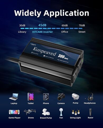 محول طاقة 150 واط تيار مستمر 12 فولت إلى 110 فولت محول شاحن سيارة مع منافذ USB مزدوجة ومنافذ تيار متردد لأجهزة الكمبيوتر المحمولة ذات ضاغط الهواء، وملحقات رحلات الطريق (أحمر) in Saudi Arabia