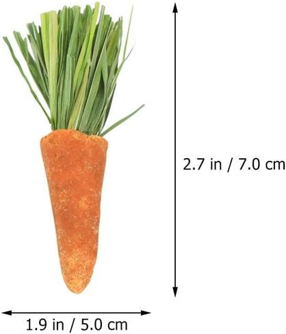 GANAZONO 18pcs Carrot Teething Sticks Hamster Rabbit Molar Toys Rabbit Chew Toys Pet Supplies Bunny Chew Carrot Toys Hamster Treats Bunny Chewing Toys Small Pet Teething Toys Bunny Treats in Saudi Arabia
