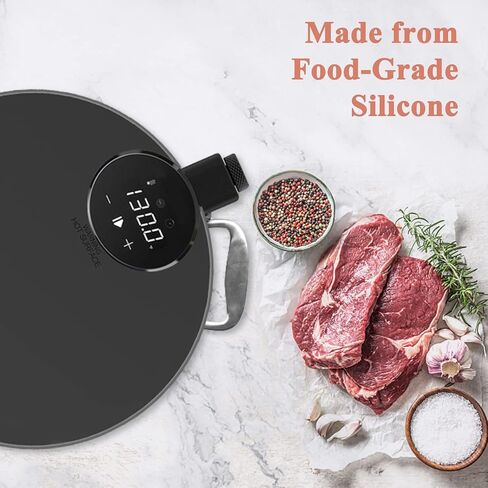 Sous Vide Lid for Precision Cooking - Fits Anova Culinary Sous Vide Precision Cooker, Sous Vide Silicone Lid Fits for Standard 10 1/2" Pot - Helps to lessen evaporation Great for long term cooking in Saudi Arabia