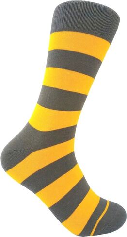 Men's Mid Calf Yellow Dress Socks ,One size fits most men; Sock Size 10-13. in Saudi Arabia