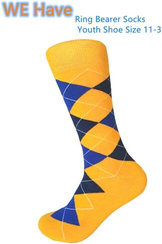 Men's Mid Calf Yellow Dress Socks ,One size fits most men; Sock Size 10-13. in Saudi Arabia