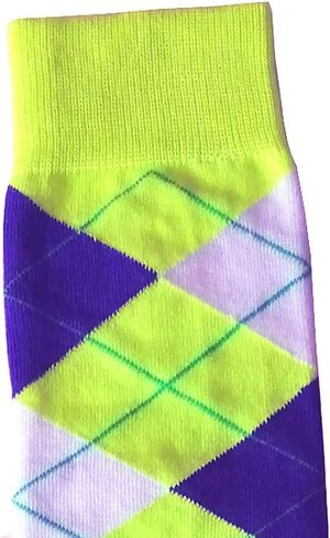 Men's Mid Calf Yellow Dress Socks ,One size fits most men; Sock Size 10-13. in Saudi Arabia