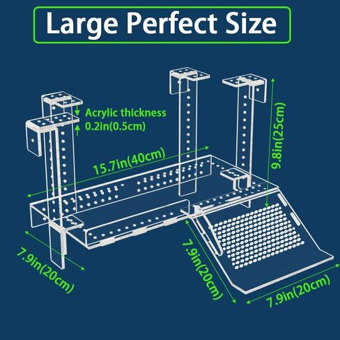 Adjustable Hanging Turtle Basking Platform - Versatile Terrarium Accessory for Turtles, Frogs, and Mor in Saudi Arabia