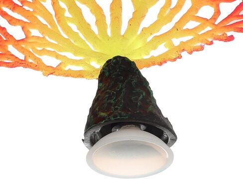 VOCOSTE لينة سيليكون متوهجة حوض السمك محاكاة المرجان، الإسفار النباتات المائية العائمة لتزيين خزان الأسماك، ارتفع الأحمر in Kuwait