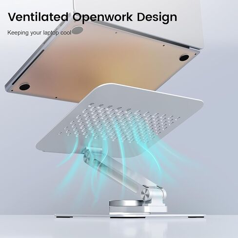 acer Adjustable Laptop Stand for Desk, Laptop Riser with 360 Rotating Base, Ergonomic Foldable Computer Holder Compatible with MacBook Pro Air, Tablet, All Notebooks 10-16 inch in Kuwait
