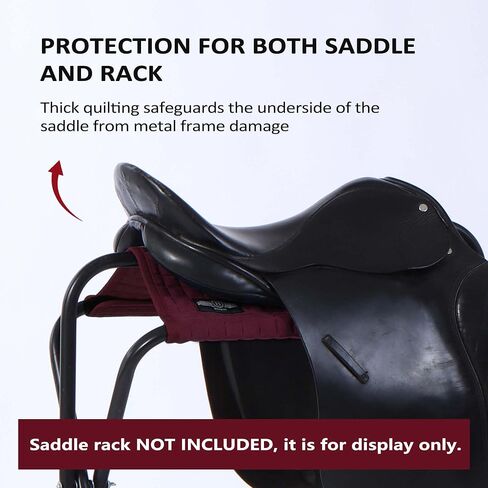 Harrison Howard Saddle Stand Suede Saver Adds Protection to Underside of Saddle Prevents Bar Indentations Secure Saddle Use with Saddle Rack, Saddle Saver Only Burgundy in Saudi Arabia