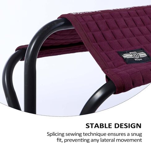 Harrison Howard Saddle Stand Suede Saver Adds Protection to Underside of Saddle Prevents Bar Indentations Secure Saddle Use with Saddle Rack, Saddle Saver Only Burgundy in Saudi Arabia
