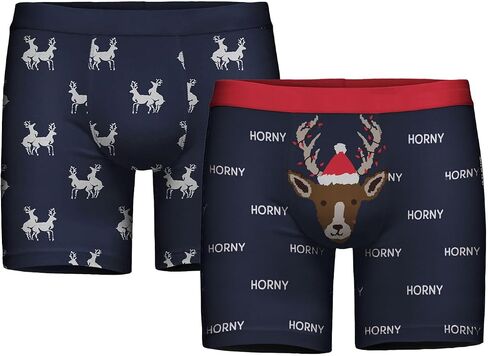 Tipsy Elves Men's Funny Christmas Underwear, Hilarious Xmas Boxer Briefs in Kuwait