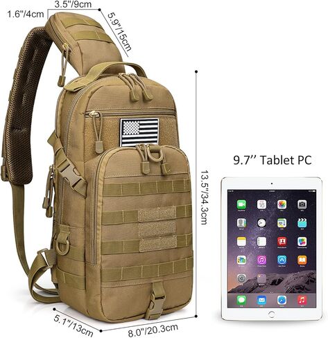 G4Free EDC حقيبة التكتيكية حقيبة الرافعة على ظهره رخوة الصدر الكتف حقيبة الاعتداء مستطيلة في الهواء الطلق Daypack in Kuwait