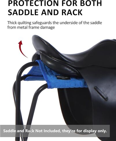 Harrison Howard Saddle Stand Suede Saver Adds Protection to Underside of Saddle Prevents Bar Indentations Secure Saddle Use with Saddle Rack, Saddle Saver Only Burgundy in Kuwait