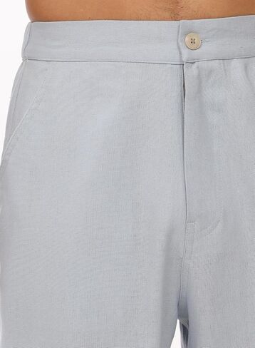 Men's Drawstring Loose Linen Beach Pants Lightweight Elastic Waist Yoga Lounge Cotton Trousers Pajamas in Kuwait