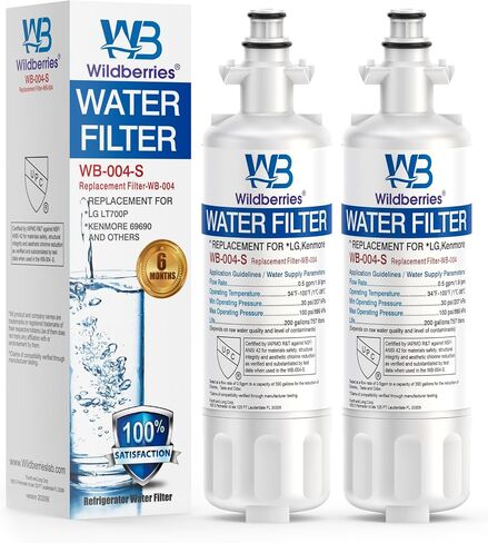 استبدال فلتر مياه ثلاجة Wildberry لـ LT700P، Kenmore 469690، LG ADQ36006101، LFDS22520S، LFX31945ST، LFX31925ST، LFX30766S، LFXC24726، LFXS24623، LSFXC2476S، حزمة من 3 in Kuwait