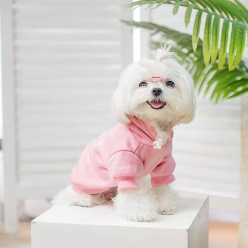 EXPAWLORER Princess Dog Hoodie-Soft Fleece Dog Sweater Clothes in Saudi Arabia