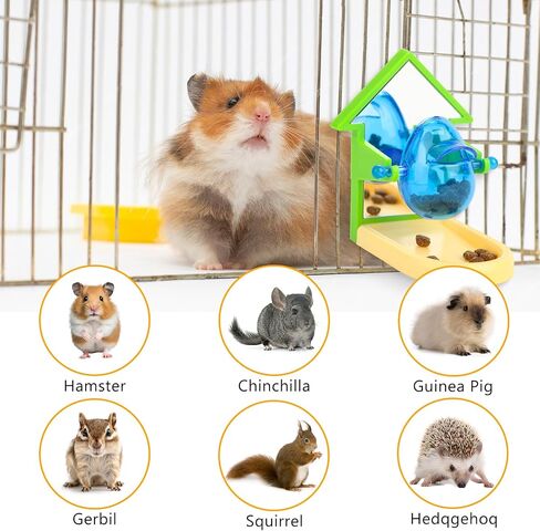 Hamster Toys for Hiding Rat Food,2 Pack Guinea Pig Enrichment Toys,Treat Dispensing Slow Feeder for Chinchilla,Small Animal Foraging Toys for Pet Rats,Hamster Supplies and Rat Cage Accessories in Saudi Arabia
