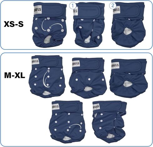 Female Dog Washable & Reusable Period Diapers for Doggie in Heat, Adjustable Comfortable Suitable for Large, Medium and Small Puppy Doggy Pack of 3 Female Dog Pants in Saudi Arabia