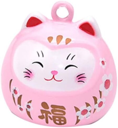 For Crafts Beckoning Cat Keychain Cat Beads for Charm Japanese Lucky Bells Good Luck Bell Craft Bells in Saudi Arabia