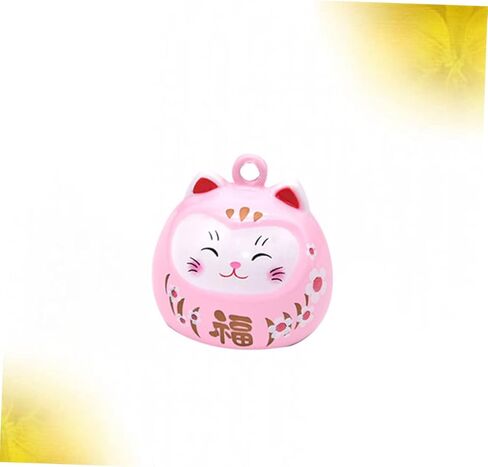 For Crafts Beckoning Cat Keychain Cat Beads for Charm Japanese Lucky Bells Good Luck Bell Craft Bells in Saudi Arabia