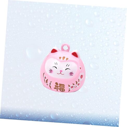 For Crafts Beckoning Cat Keychain Cat Beads for Charm Japanese Lucky Bells Good Luck Bell Craft Bells in Saudi Arabia