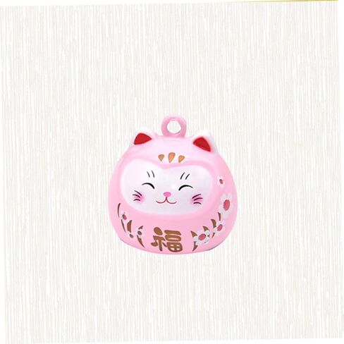 For Crafts Beckoning Cat Keychain Cat Beads for Charm Japanese Lucky Bells Good Luck Bell Craft Bells in Saudi Arabia