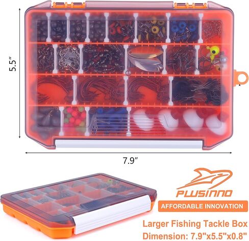PLUSINNO Fishing Lures, All-in-One Fishing Tackle Box with Tackle Included, Fishing Gear Lure Bait Accessories Kit for Freshwater Bass Trout, Ideal Fishing Gifts for Men, Father & Beginners in Kuwait