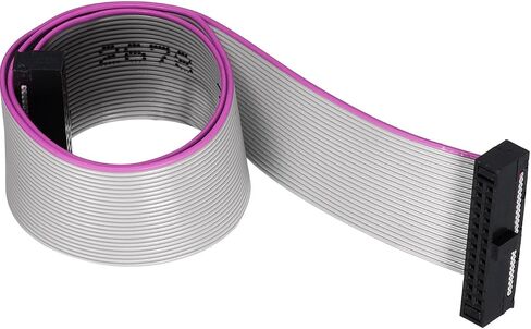 DMiotech 30Pin 0.2m Long 1.27mm IDC Wire Flat Ribbon Cable FC to FC Connector with Grey Color in Saudi Arabia