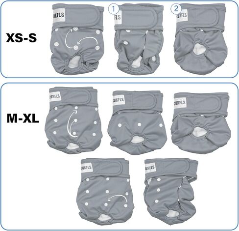 Female Dog Washable & Reusable Period Diapers for Doggie in Heat, Adjustable Comfortable Suitable for Large, Medium and Small Puppy Doggy Pack of 3 Female Dog Pants in Saudi Arabia