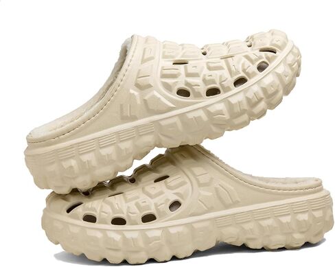 CERYTHRINA Men's Women's Lined Clog Breathable Mesh Lining Indoor Outdoor Walking Garden Clogs Winter Slippers in Kuwait
