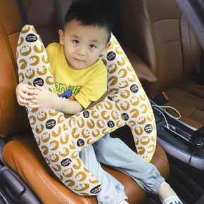 Travel Pillow for Kids Car Pillow for Sleeping Neck Pillow for Car Seat Head Neck Support Seatbelt Pillow for Roadtrip