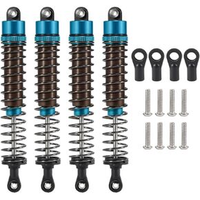 AMK RC Shocks 4pcs Oil Leakproof 1/10 RC Shocks 52mm-120mm for 1/10 RC Buggy Truggy On Road Touring Drift Cars Monster Trucks Upgrade Parts (1/10 RC Shocks 100mm Bule)