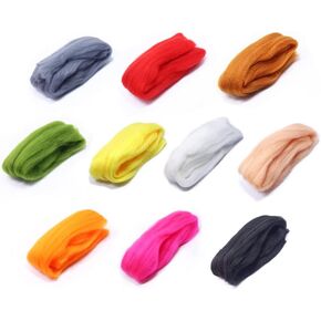 Fly Tying Egg Yarn 10 Colors Synthetic Hydrophillic Acrylic Fiber Minnow Salmon Trout Flies Fly Tying Materials