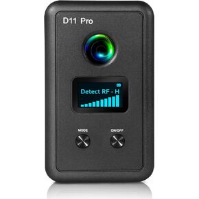 Hidden Camera Detectors D11 Pro, Spy Camera Finder Hidden Listening Devices Detector IR Lights Scanner GPS Tracker Detector Bug Phone RF Signal Sweeper with Screen for Office Car Airbnb Travel Hotel