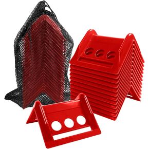 24 Pack 4" Flatbed Edge Protectors with Carrying Case, 4" Winch Ratchet Straps Plastic Corner Protectors for Flatbed Cargo Load (Orange)